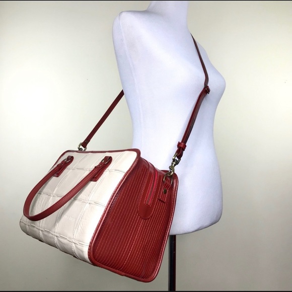 Elvis & Kresse Ivory Burberry Leather Boston Bag - Picture 3 of 12